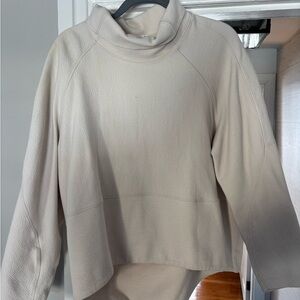 lululemon athletica Cream Cowl Neck Sweater